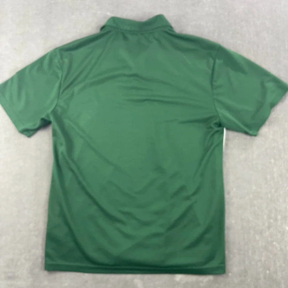 Nike Mens Small Green Polo Shirt Dri-Fit Short Sleeve‎ Performance
